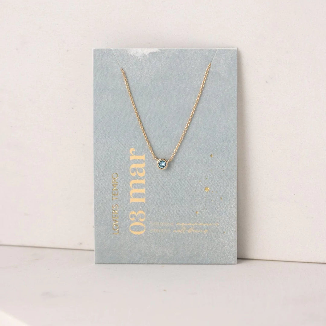 Kaleidoscope Birthstone Necklace Gold