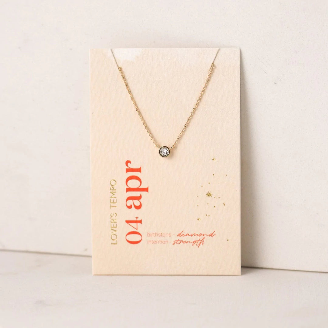 Kaleidoscope Birthstone Necklace Gold