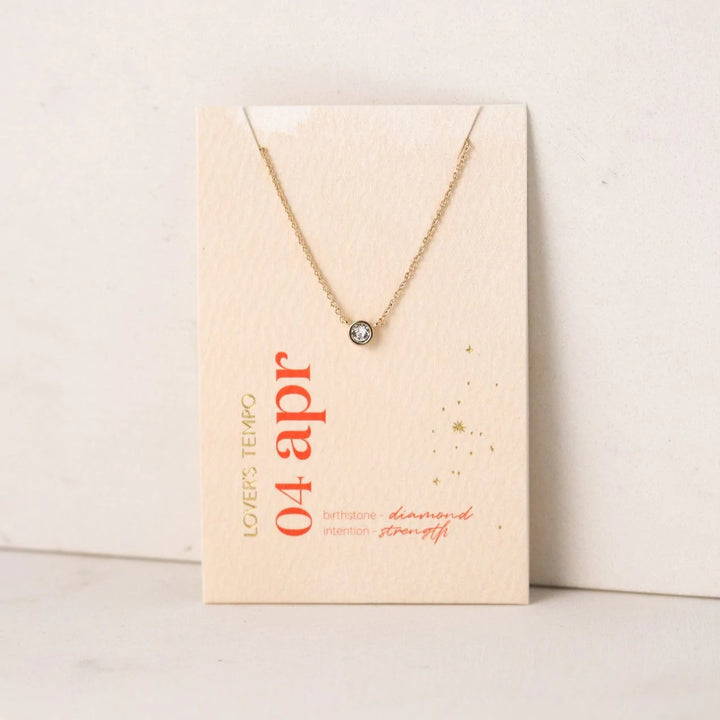 Kaleidoscope Birthstone Necklace Gold