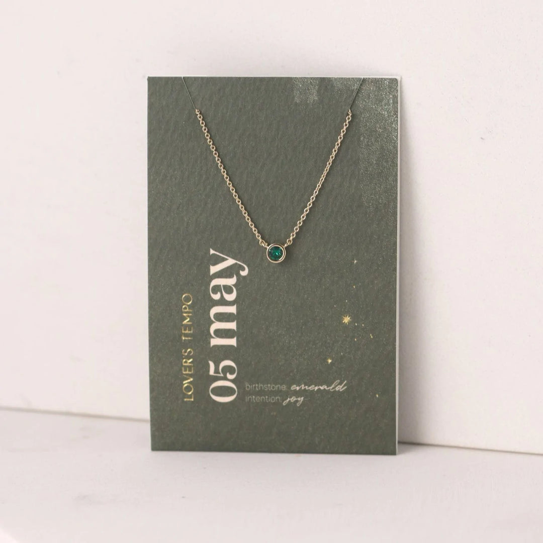 Kaleidoscope Birthstone Necklace Gold