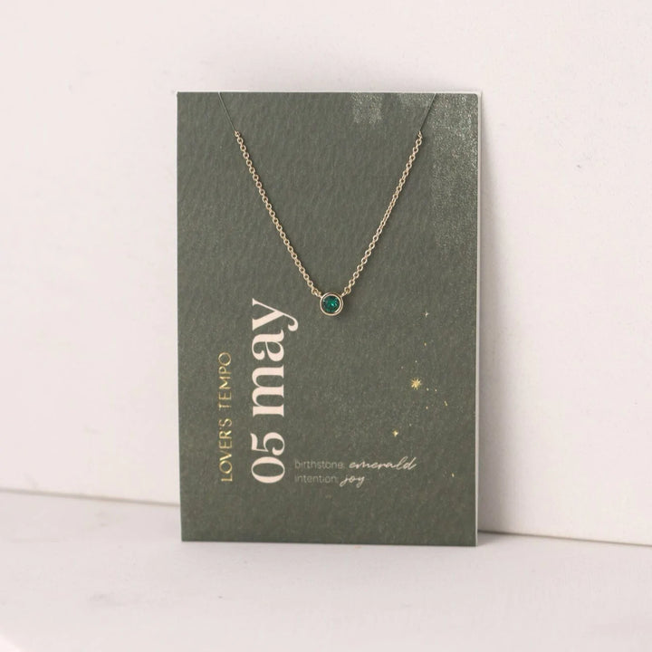 Kaleidoscope Birthstone Necklace Gold