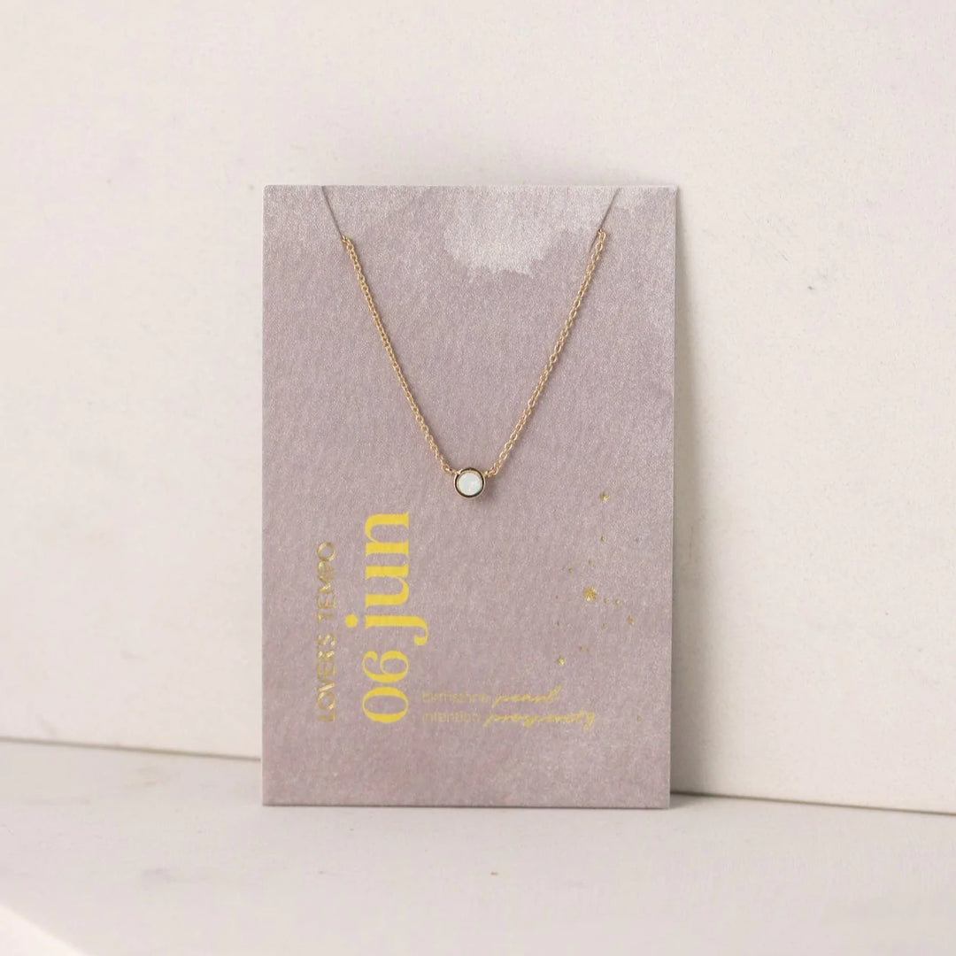Kaleidoscope Birthstone Necklace Gold