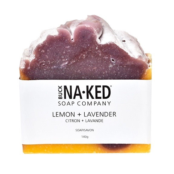 BUCK NAKED LEMON & LAVENDER SOAP - 150g