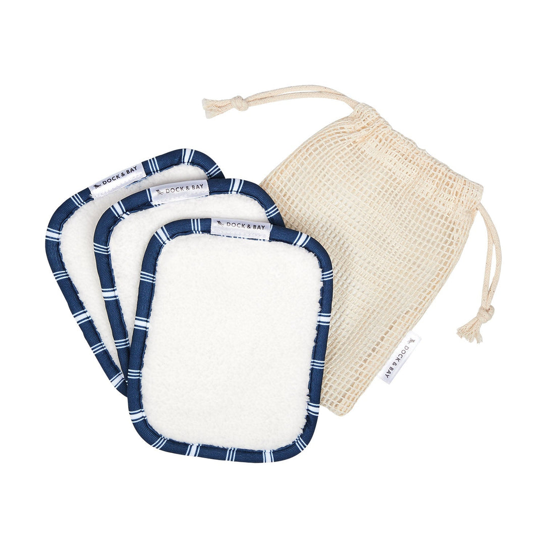 DÉMAQUILLANTS RÉUTILISABLES DOCK & BAY - PATCHOULI NAVY