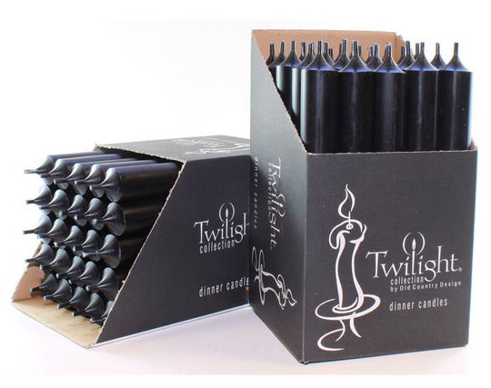 TWILIGHT 10'' BLACK CANDLES