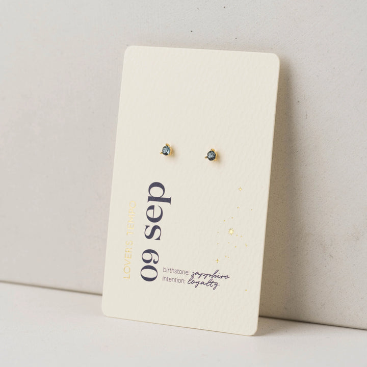 Kaleidoscope Birthstone Stud Earrings Gold