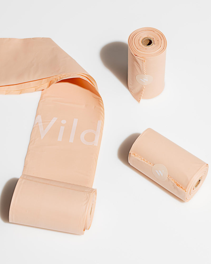 WILD ONE POOP BAGS BOX - TAN