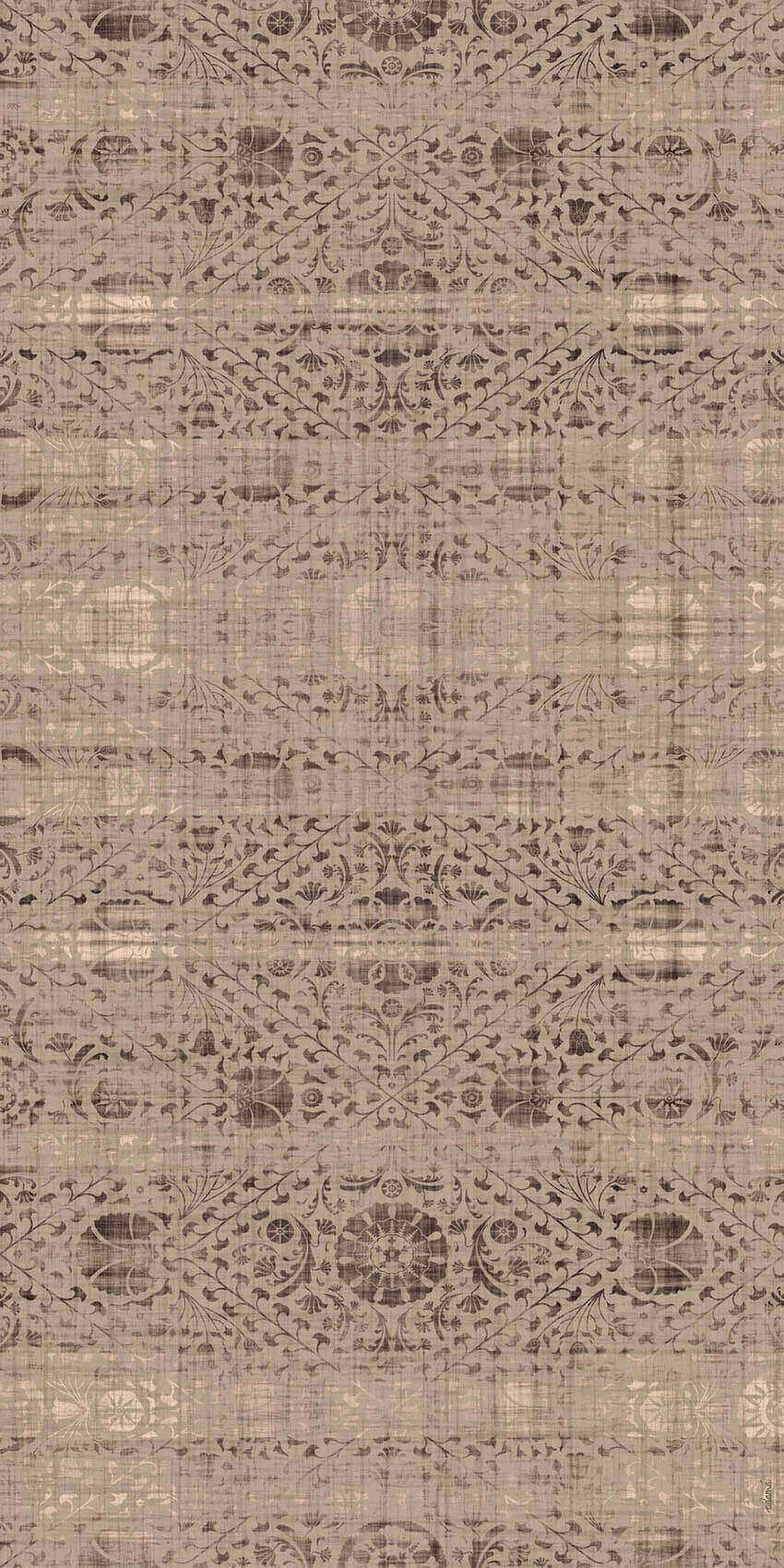 Adama Alma Marina Beige Vinyl Rug 60x80cm