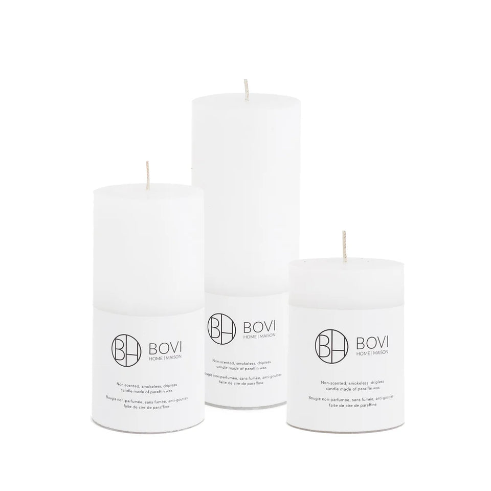 BOVI CANDLE WHITE 3X8