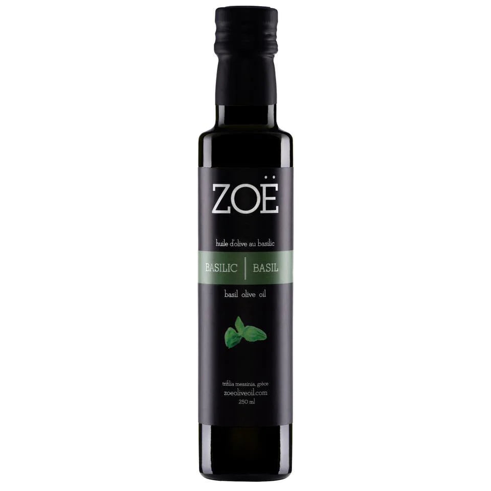 ZOE Huile d'olive infusée au basilic 250ml