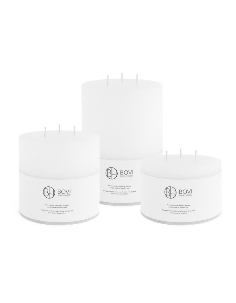 BOVI CANDLE - WHITE 6"X8"