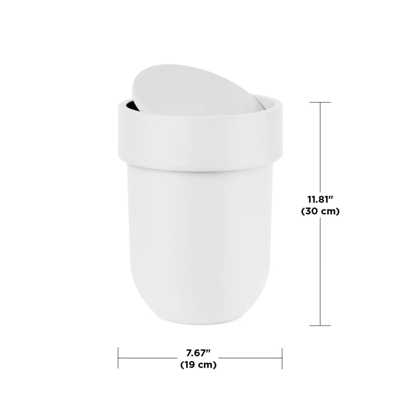 Brabantia 30 L Kitchen Touch Bin New (White) Couvercle amovible, ouverture Soft-Touch, poubelle facile à nettoyer + sacs poubelle