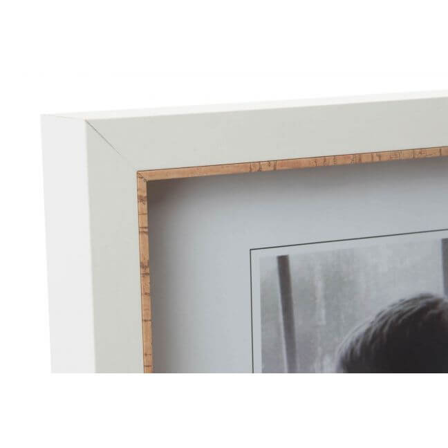 Large White Photo Frame With Natural Cork Border
