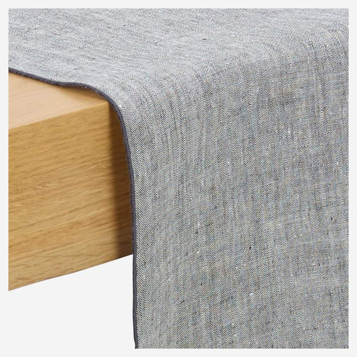 Gray Linen Table Runner
