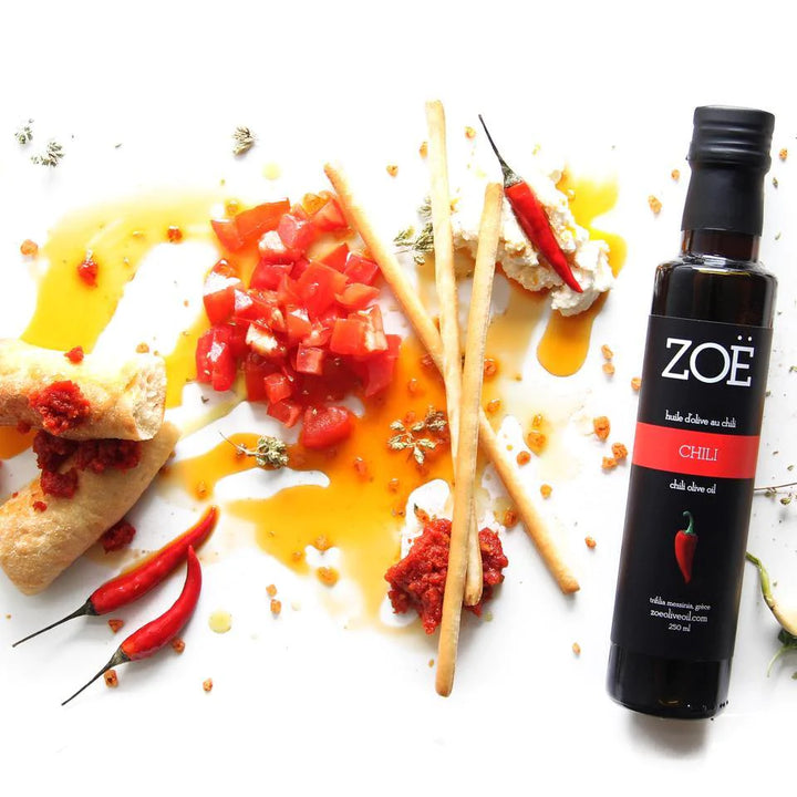 ZOE Huile d'olive infusée au piment 250 ml
