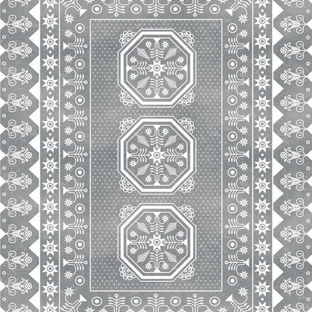 Adama Alma Kinaray Grey Vinyl Rug 91x152cm