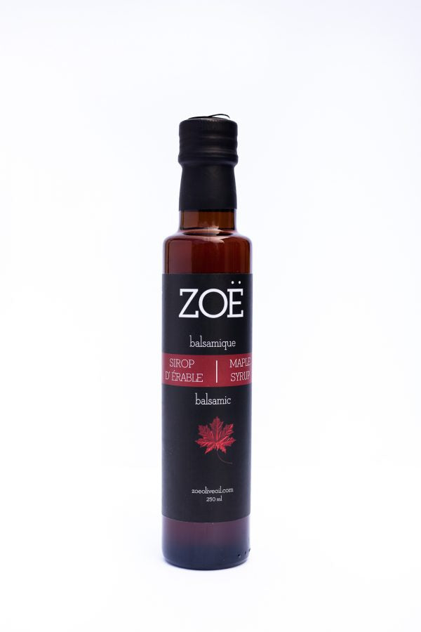 Vinaigre balsamique blanc infusé à l'érable de ZOE - 250ml