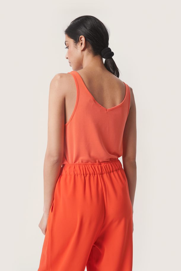 SOAKED IN LUXURY COLUMBINE TANK TOP GRENADINE