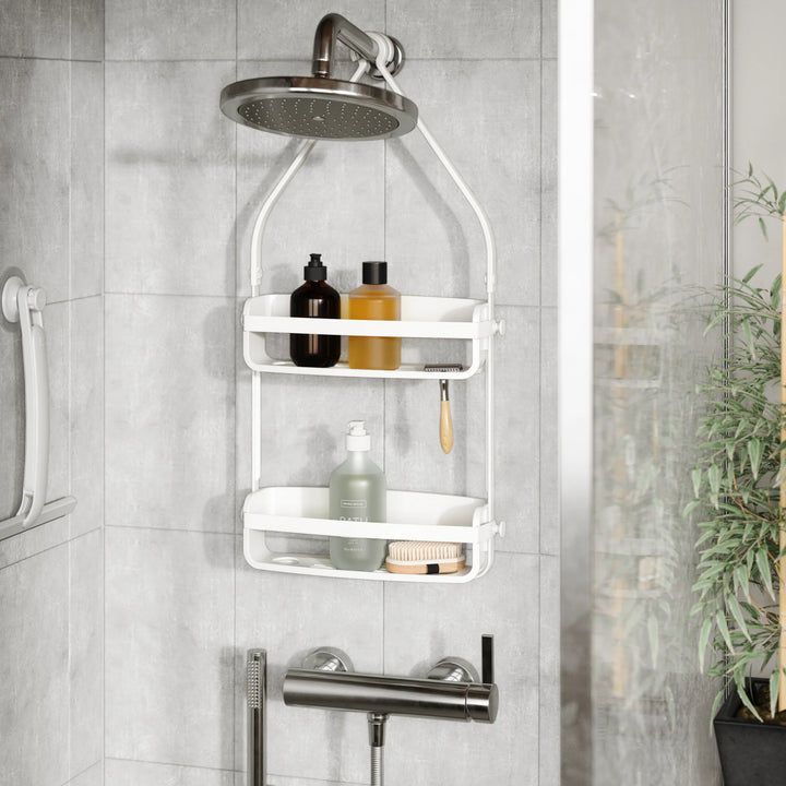 UMBRA FLEX SHOWER CADDY - WHITE