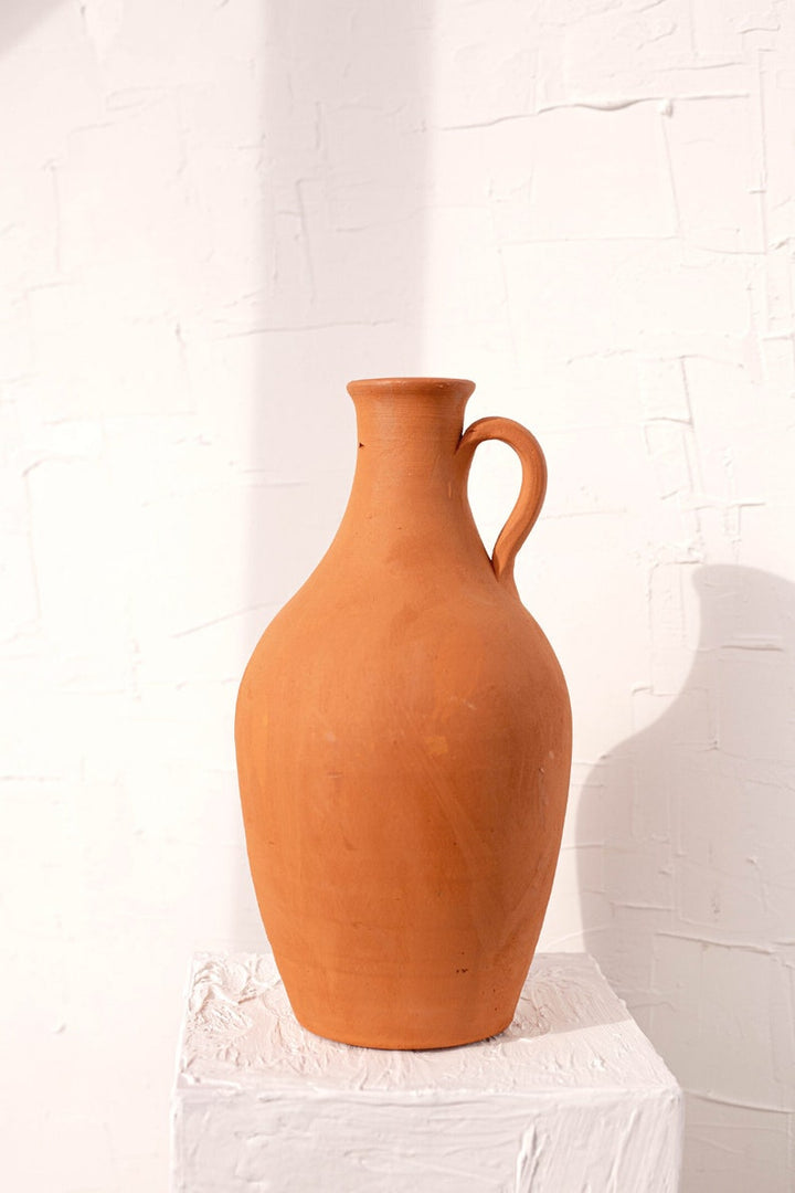 MARRAKECH SMALL AMPHORE UNI HANDLE TERRACOTTA