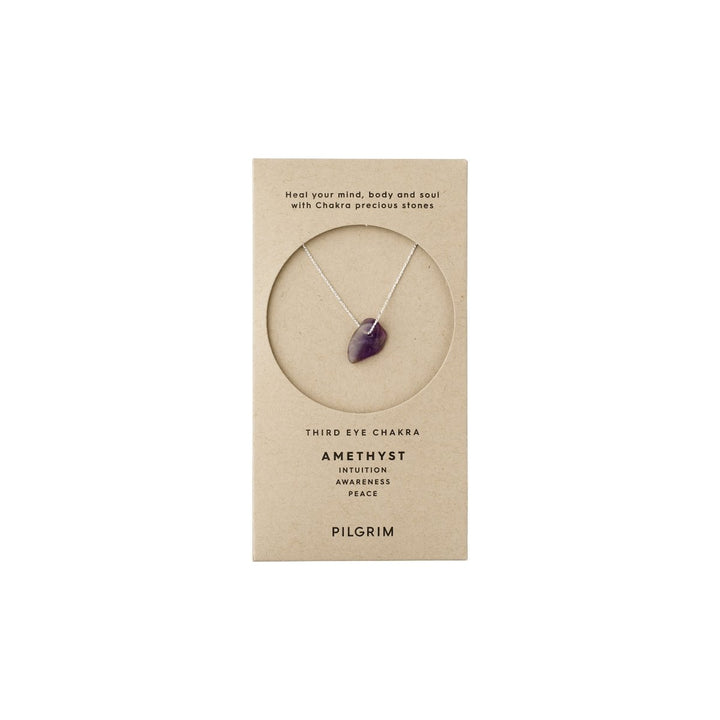 PILGRIM THIRD EYE CHAKRA NECKLACE SLIVER PLATED