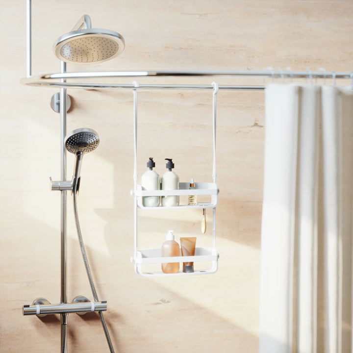 UMBRA FLEX SHOWER CADDY - WHITE