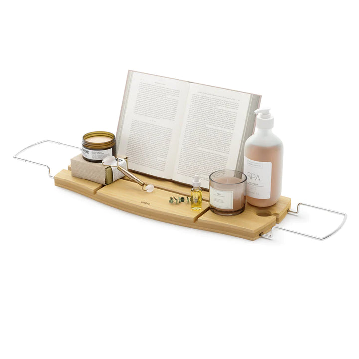 UMBRA AQUALA BATHTUB CADDY NATURAL