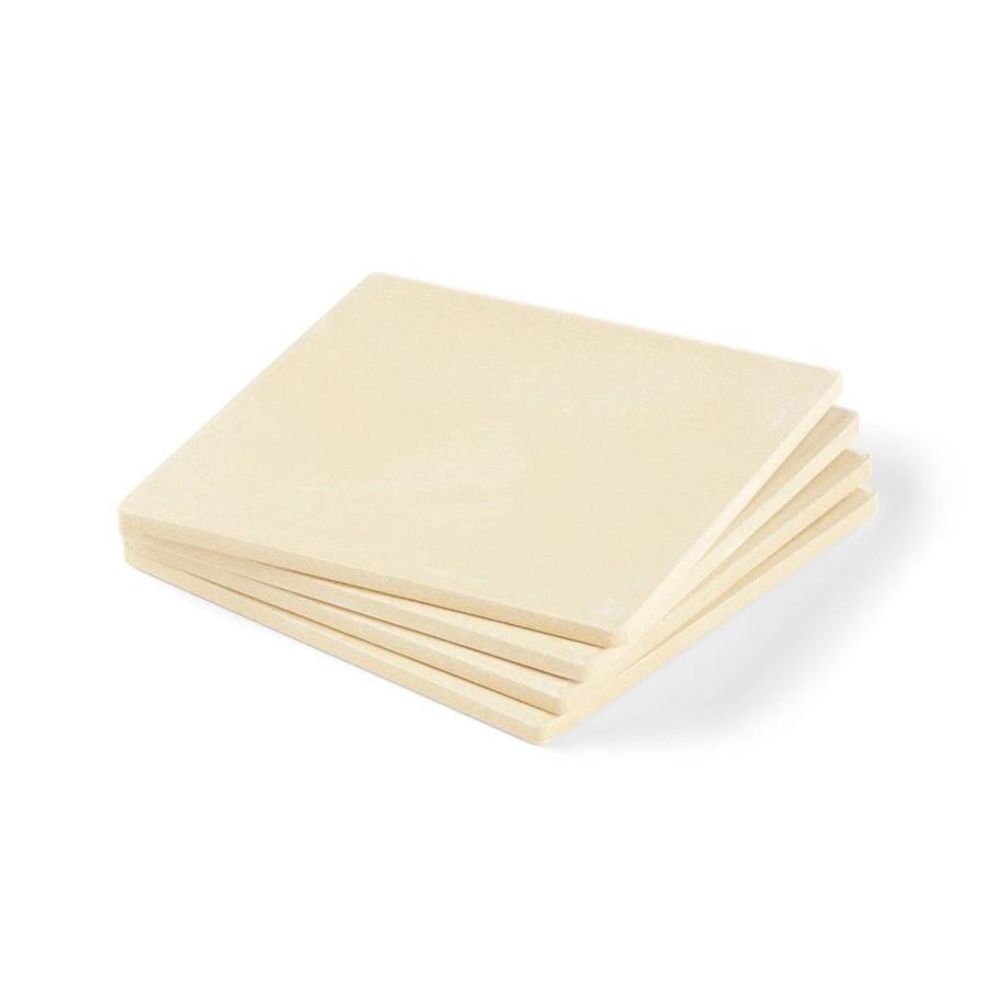RICARDO Set of 4 Square Pizza Stones