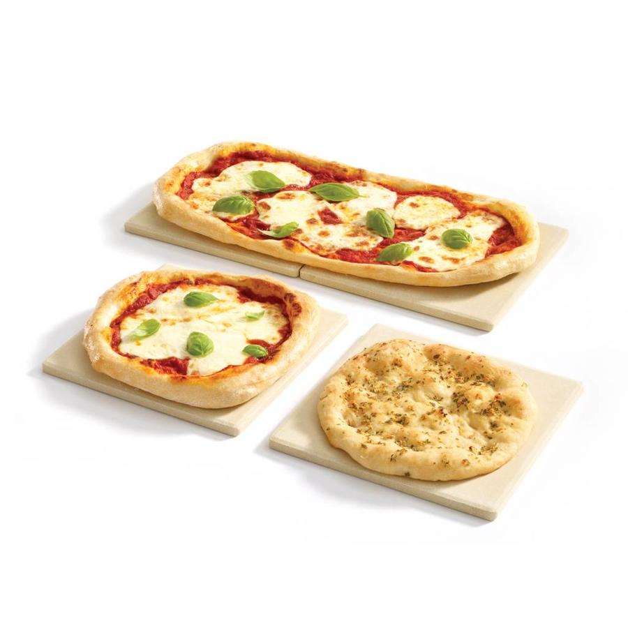 RICARDO Set of 4 Square Pizza Stones