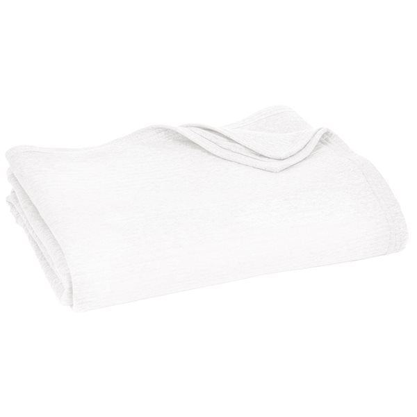 SUITE WHITE QUILTED COTTON DUVET COVER DOUBLE/QUEEN