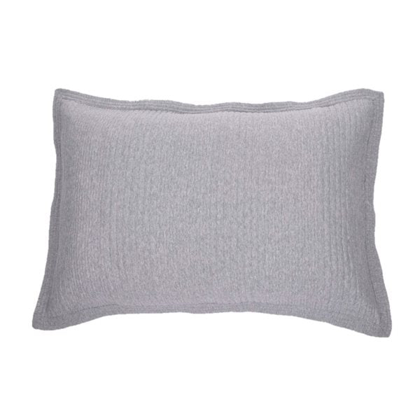 SUITE GREY QUILTED PILLOW SHAM