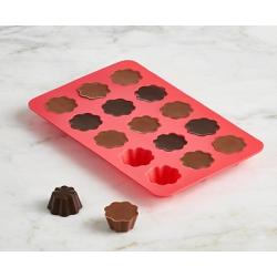 Trudeau Set of 2 Silicone Flower Shaped Chocolate Molds