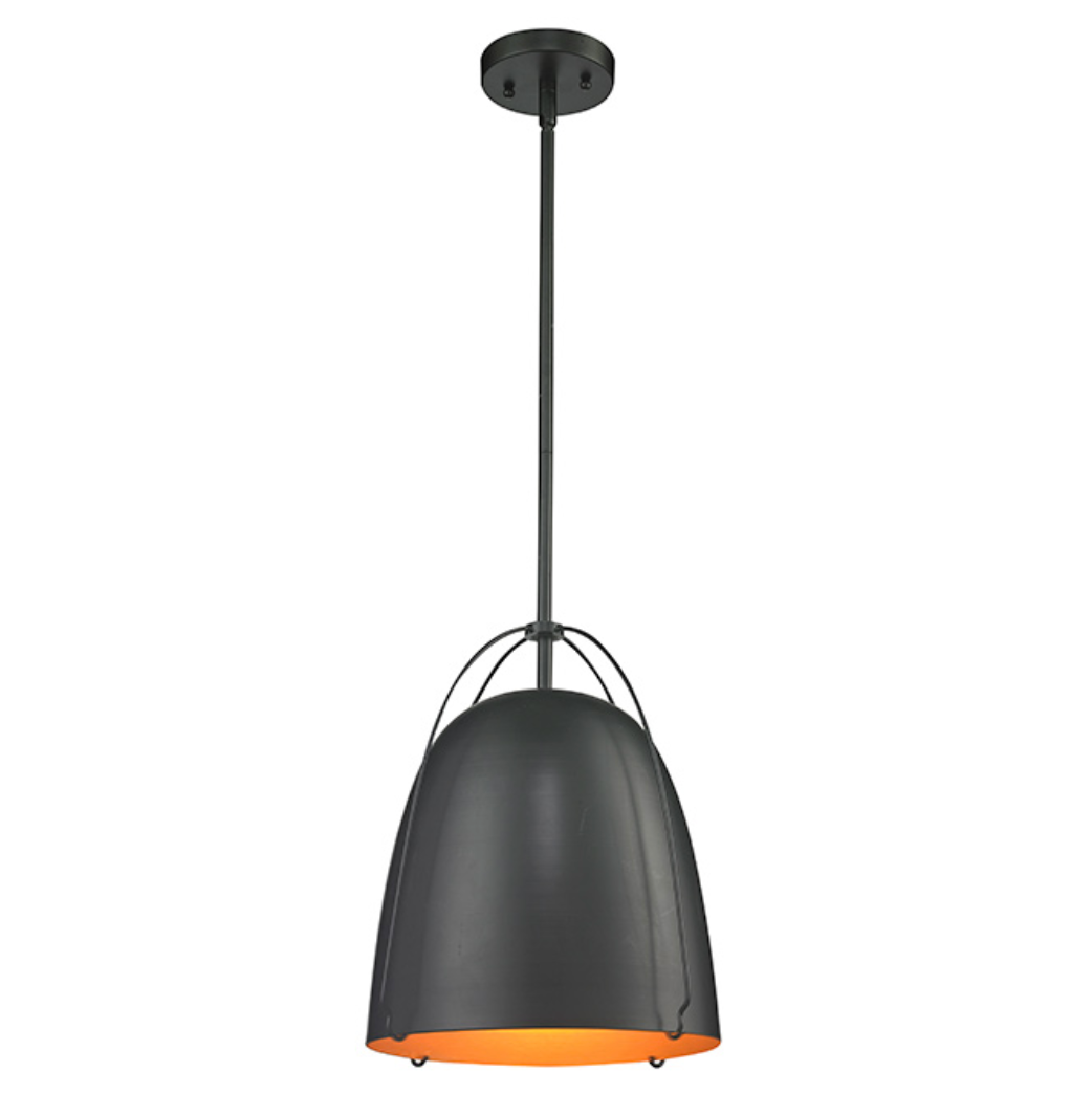HANGING LAMP MATTE BLACK & GOLD
