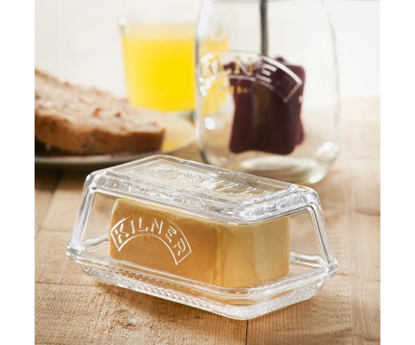 Beurrier en verre Kilner et couvercle