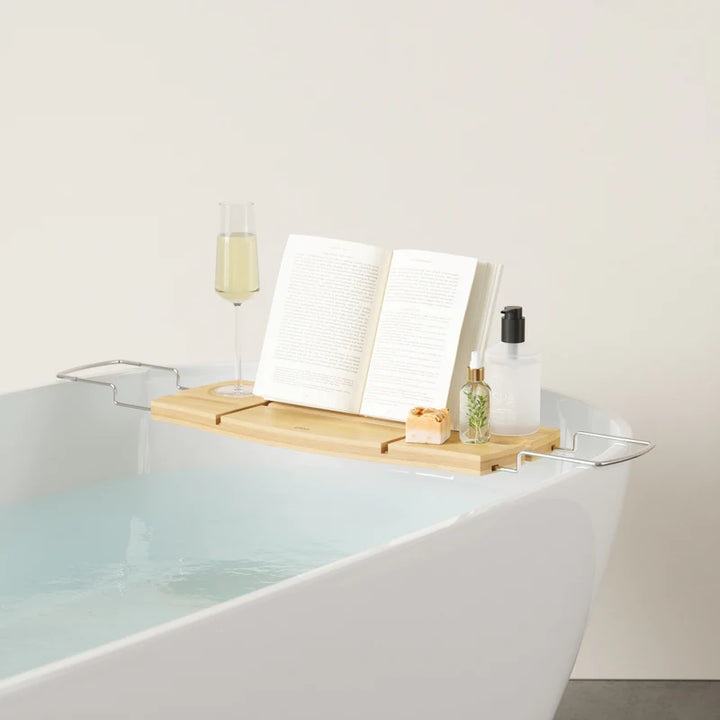 UMBRA AQUALA BATHTUB CADDY NATURAL