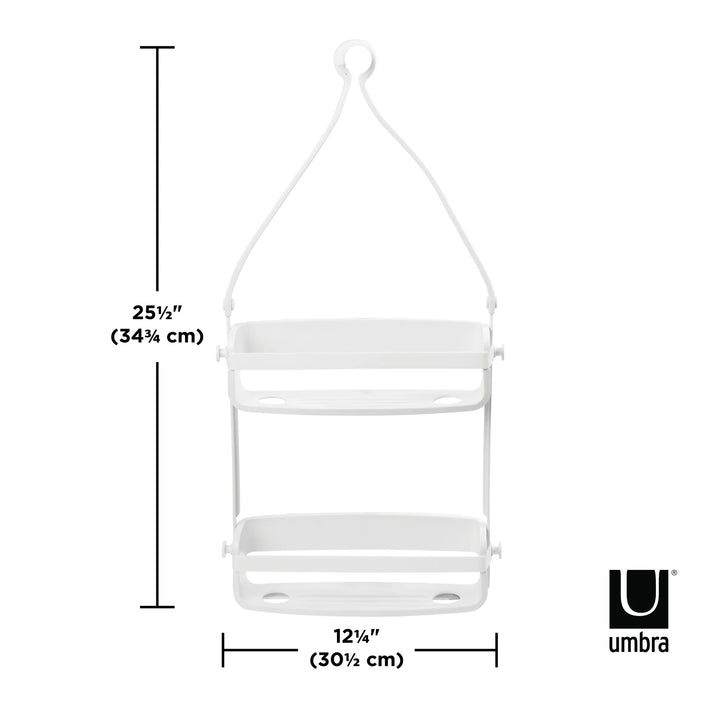 UMBRA FLEX SHOWER CADDY - WHITE