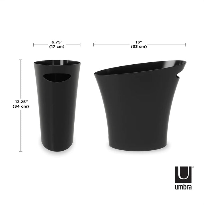 Umbra Skinny Trash Can - Black