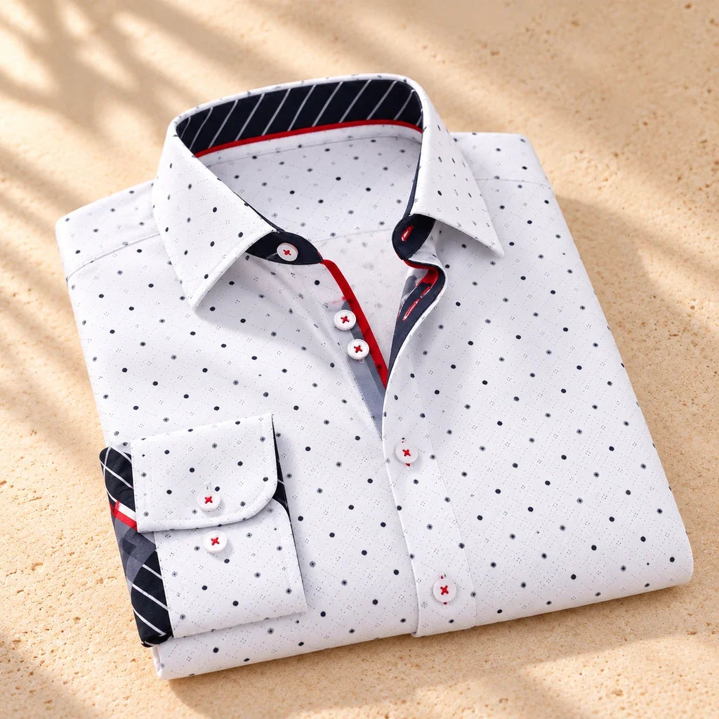 G. D’Aoust | Men / Dress Shirts | CLYDE SHIRT "WHITE"