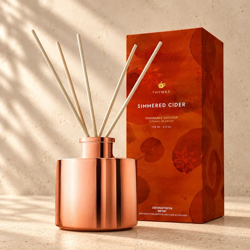 G. D’Aoust | Gifting / Home Fragrances | THYMES SIMMERED CIDER REED DIFFUSER PETITE
