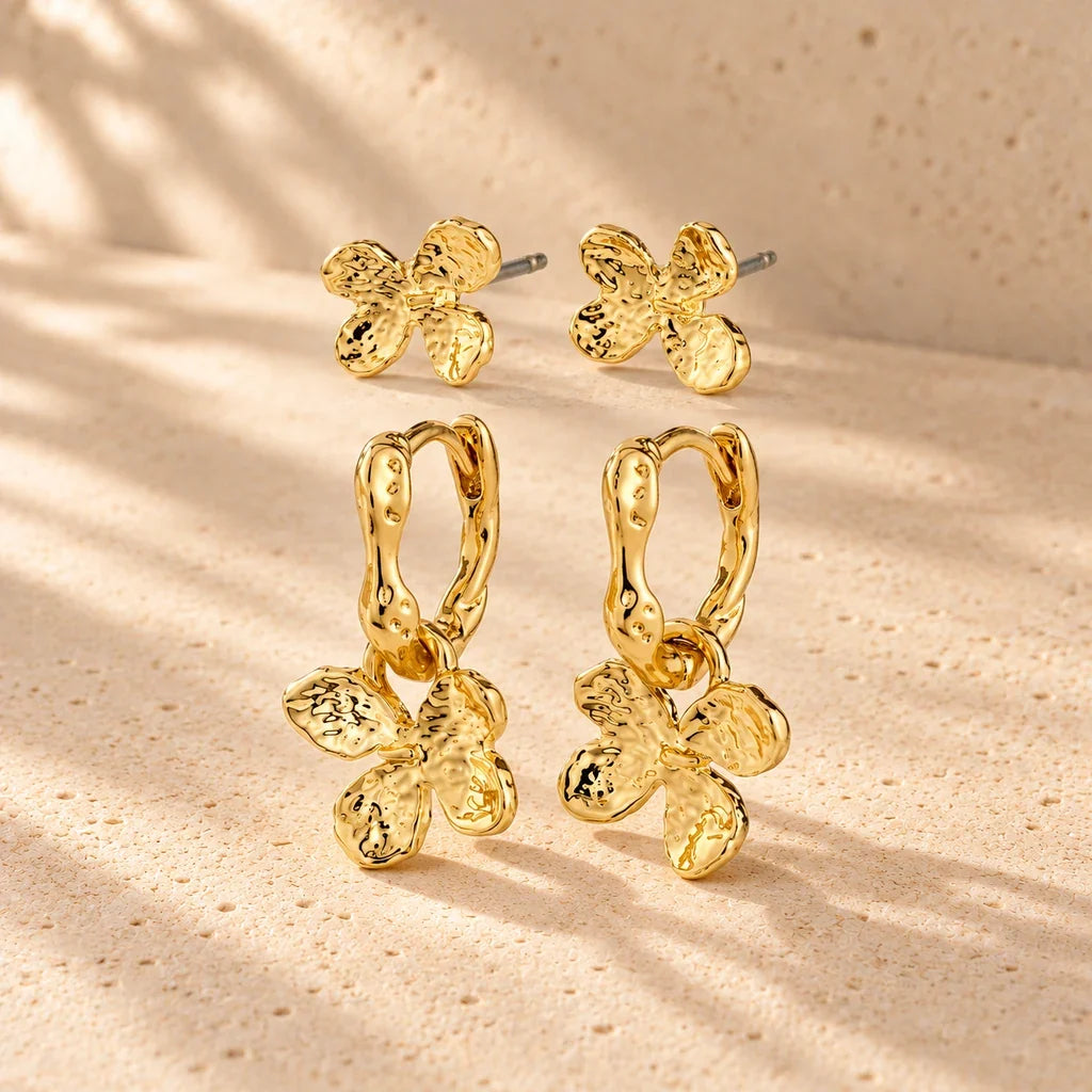 G. D’Aoust | Women / Jewelry | AJANI EARRINGS 2-IN-SET "GOLD PLATED"