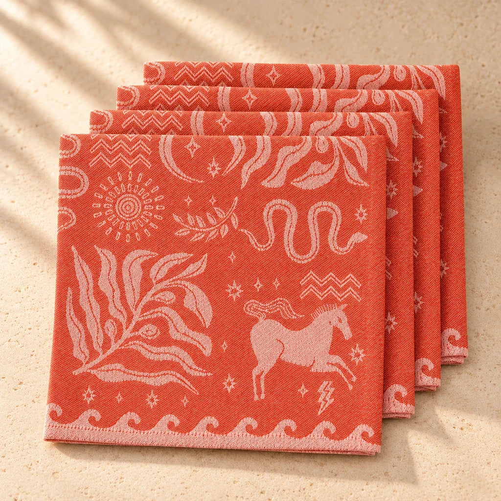 G. D’Aoust | Kitchenware / Kitchen Linens | OLYMPUS JACQUARD NAPKINS - SET OF 4