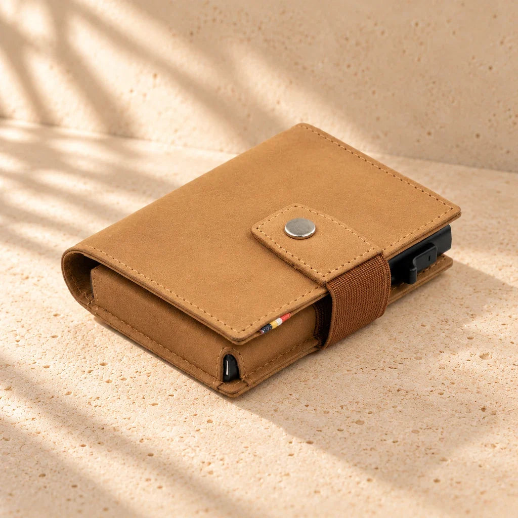 G. D’Aoust | Men / Bags & Wallets | METAL WALLET "CAMEL BROWN"
