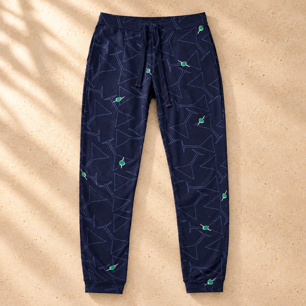 G. D’Aoust | Men / Sleepwear | SNOOZE PANT "OLIVE YOU TOO-MARITIME"