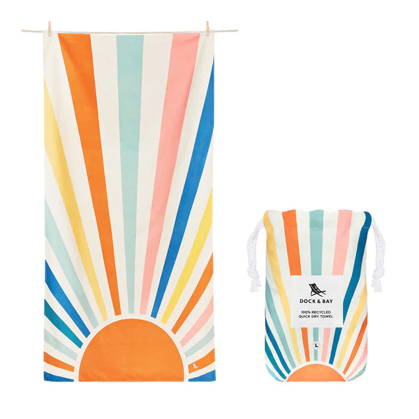 DOCK & BAY QUICK DRY TOWELS STRIPES GO WILD - RISING SUN