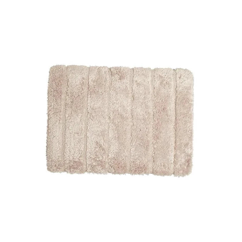 Harman Luxe Ribbed Memory Foam Bath Mat Cream