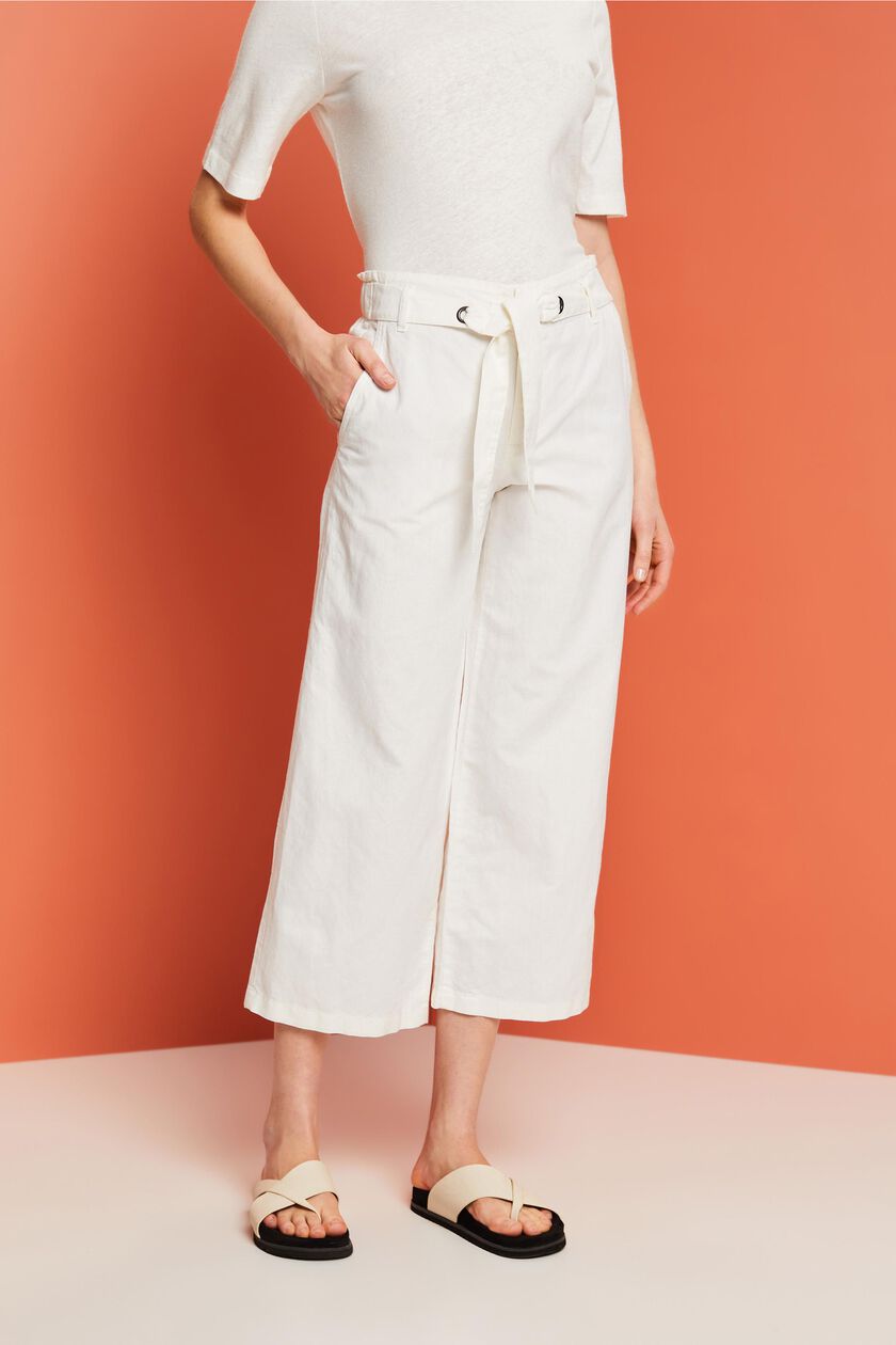 CULOTTE WITH A TIE BELT