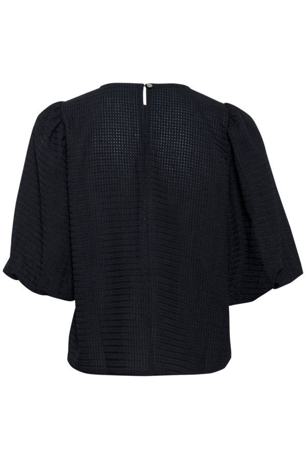 KAFFE KAMELANIE BLOUSE - DEEP BLACK