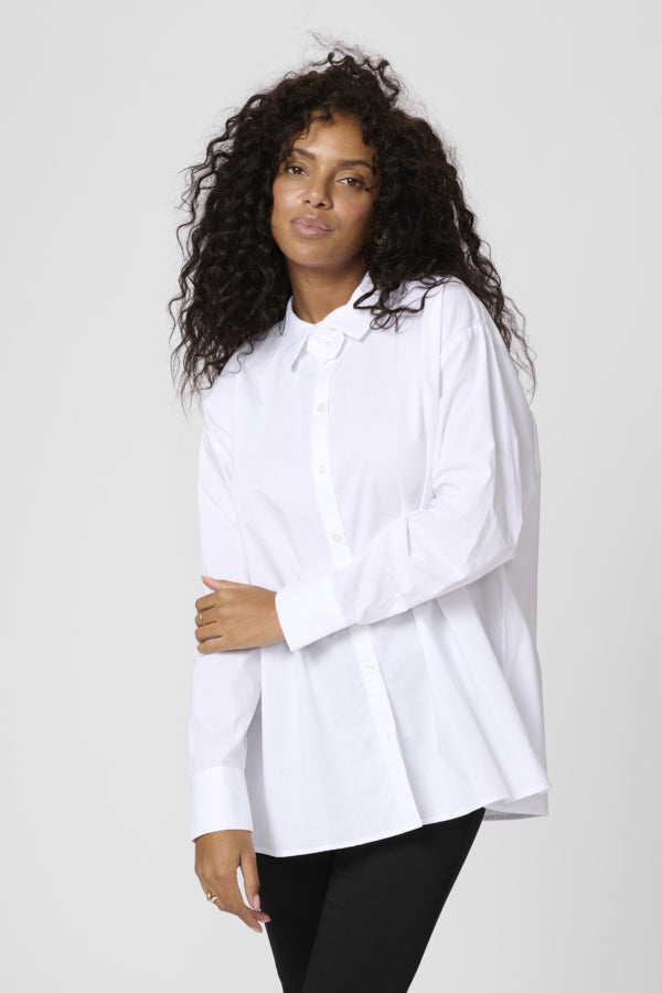 KAFFE KAMIRA SHIRT - OPTICAL WHITE
