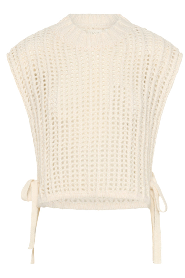 CRWULLIE KNIT SLIPOVER - WHISPER WHITE