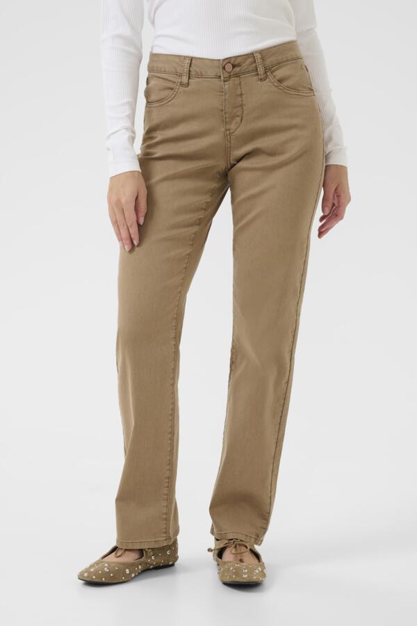 CRSOPHIA LP STRAIGHT TWILL COCO FIT - COCOA CREME
